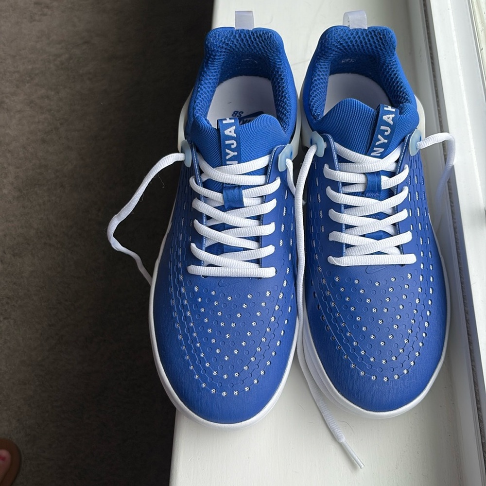 Nike air SB Nyjah 3 skate shoes 8.5 brand new royal blue white athletic sneakers